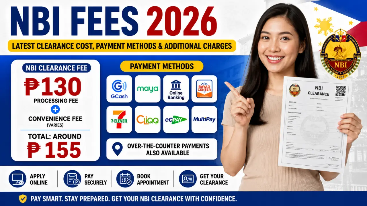 NBI Fees 2026 Latest Clearance Cost, Payment Methods & Additional Charges
